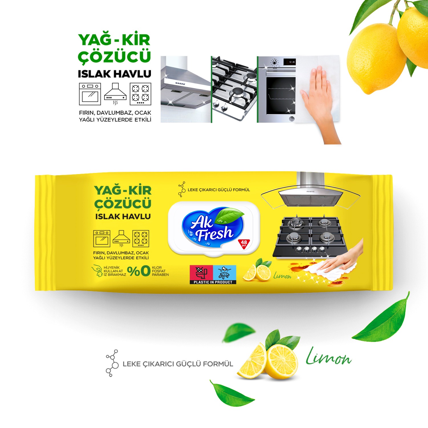 YAĞ – KİR ÇÖZÜCÜ ISLAK HAVLU