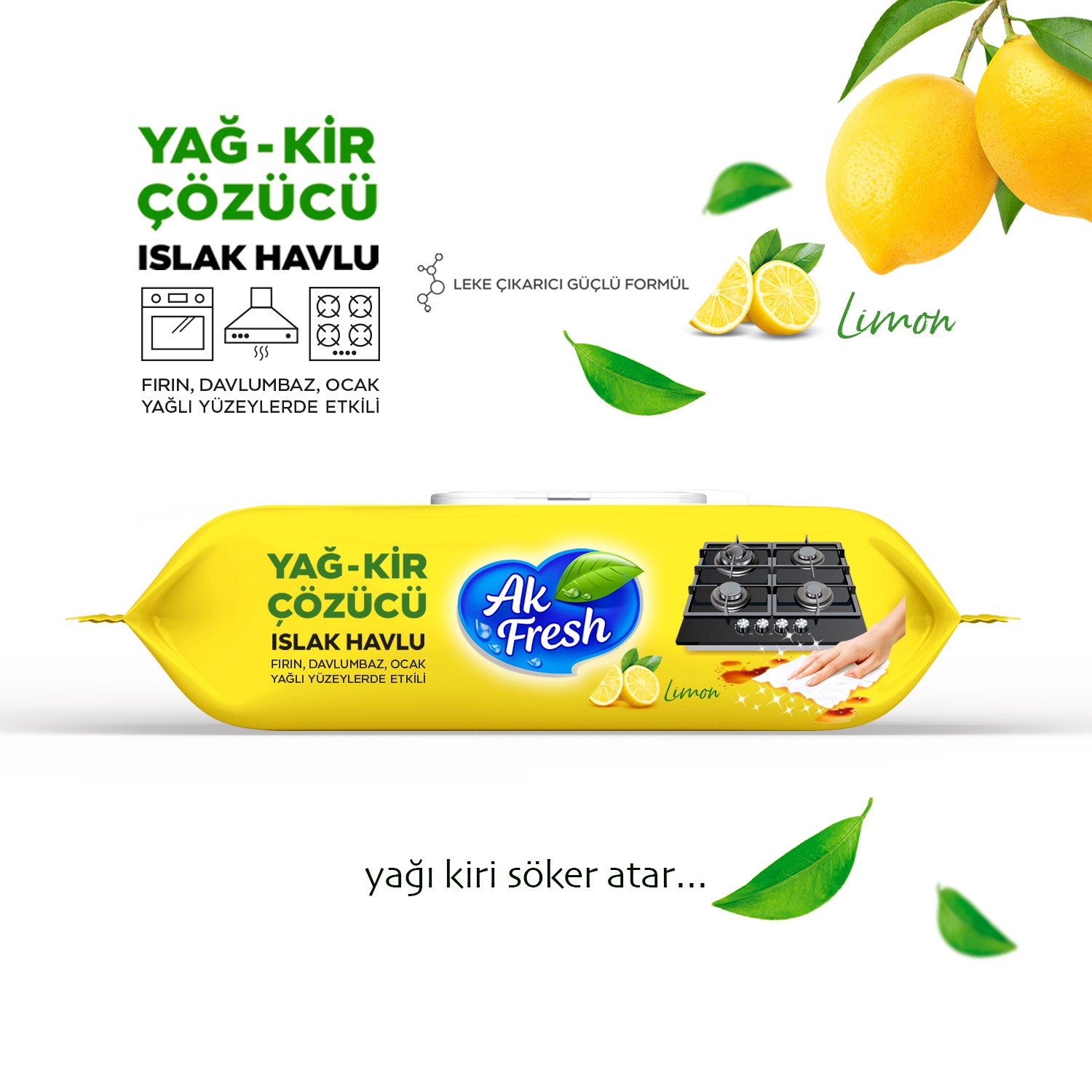 YAĞ – KİR ÇÖZÜCÜ ISLAK HAVLU